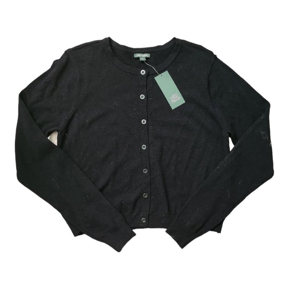 nwt black button sweater by wild fable size xl! super soft material!